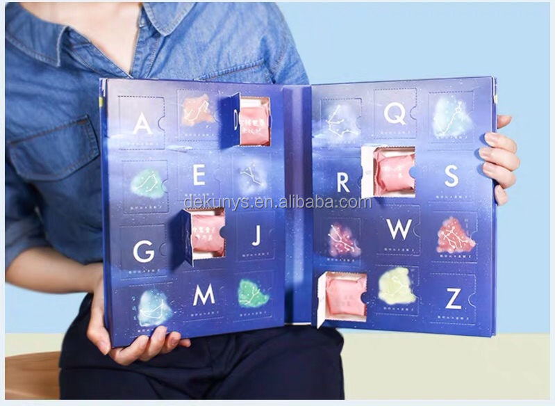 Матовый/блестящий ламинированный шоколадный календарь для праздников