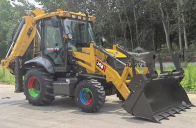 4*4 SAM388 Backhoe Loader with 6 in 1 Bucket Hot Sale in Ecuador
