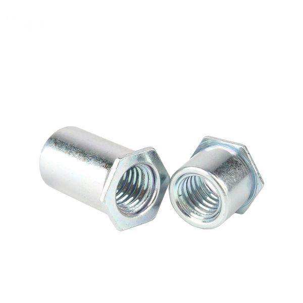 Hexagonal Female Threaded Rivet Standoffs Stainless Steel Galvanized Through Hole