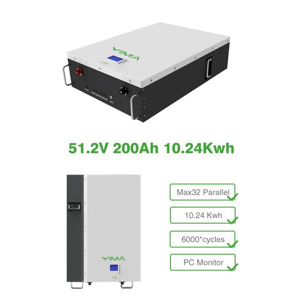 48V 5kw 10kw 15kw Batería de almacenamiento de energía para el hogar LiFePO4 100ah 280ah