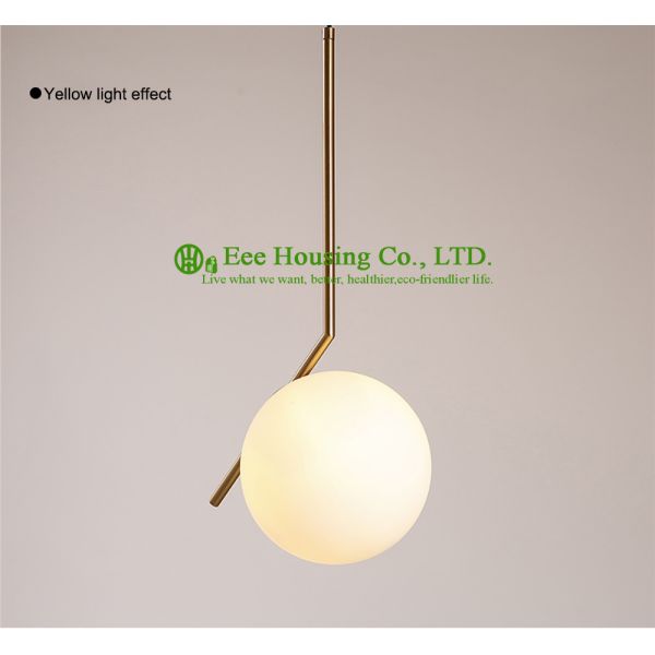 Europe Style Lamp Glass Iron Material Lighting Pendant Light