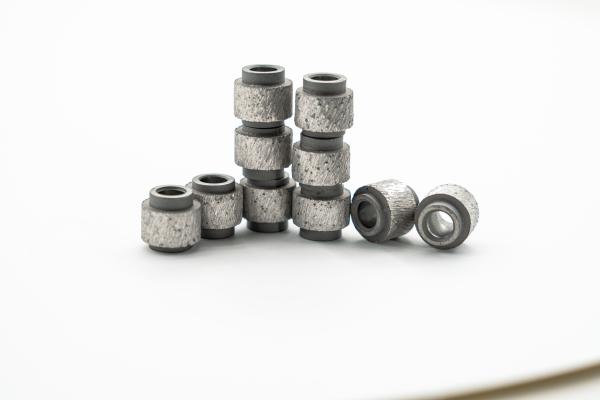 Serra de fio de diamante fixa para corte de pedreira de mármore 11,5 mm vantagem de contas sinterizadas