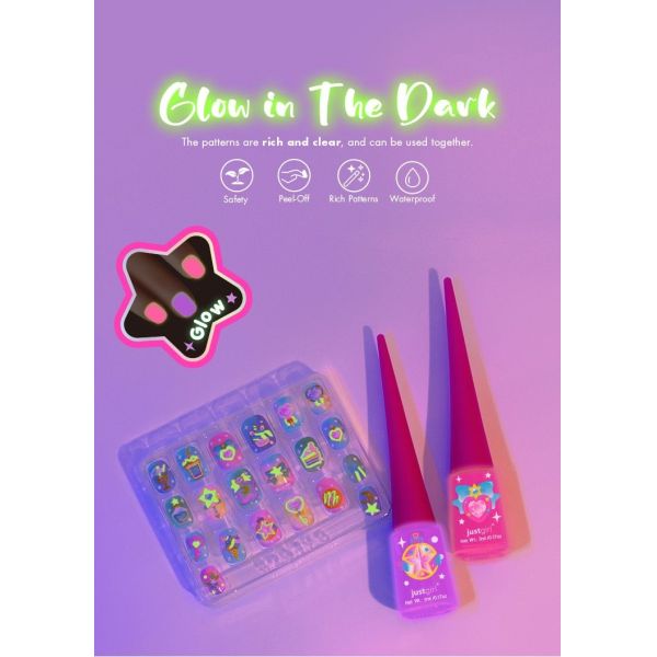 Delicate Easy To Use DIY Nail Art Kit For Pretend Play With GID Nail Polish