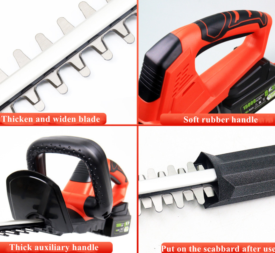 Литий батарейный электрический хребет триммер двойные лезвия перезаряжаемые для домашнего двора