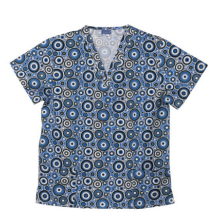 Рукав сплетенный равниной короткий v 155 GSM - уход напечатанный шеей Scrubs