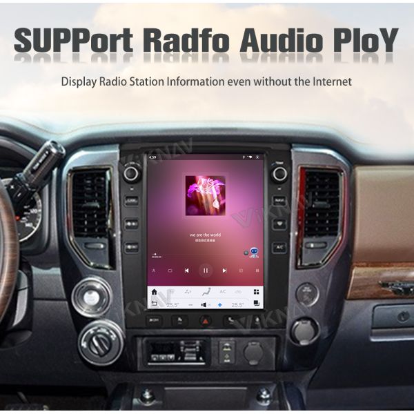 12.1 дюймовый сенсорный экран для 2016-2019 Nissan Titan GPS навигационный мультимедийный проигрыватель Android беспроводной Carplay