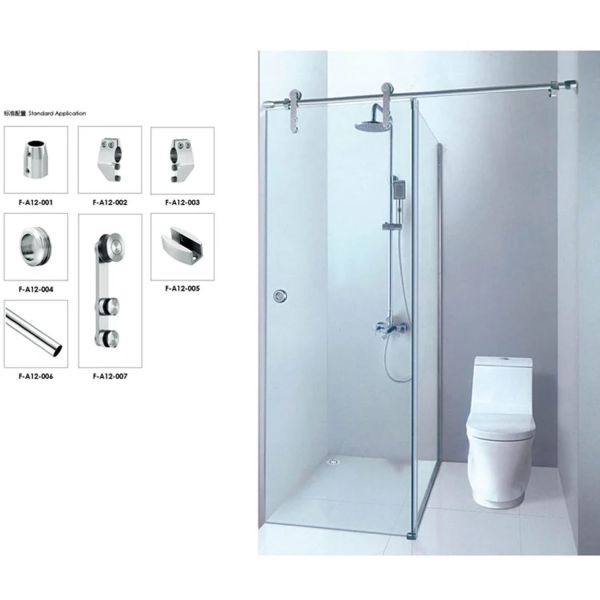 Full Frame Hidden Diamond Shower Room Corner Shower Enclosure with 10mm Glass Thickness