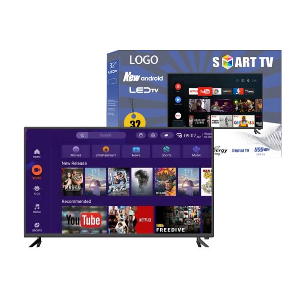 32-65 Inch 4K Android Frameless Smart LED TV
