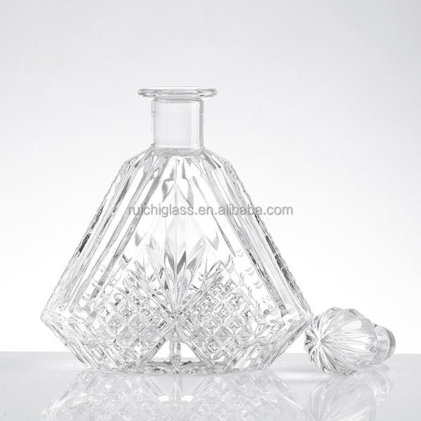 Aluminum Plastic PP Collar Brandy Glass Bottles Packaging for Wine 250ml 500ml 750ml