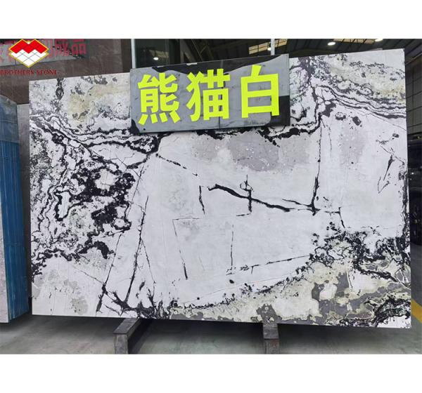 Hotel and Home Design Big Slab Panda White Granite Black Veins Kitchen Countertops