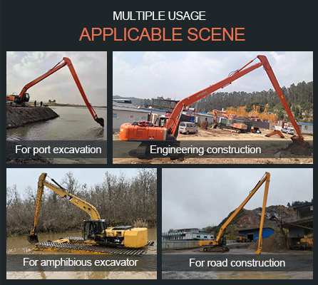 Excavadora de largo alcance en venta, Excavadora de largo alcance para personalización para Hitachi Kobelco Komatsu