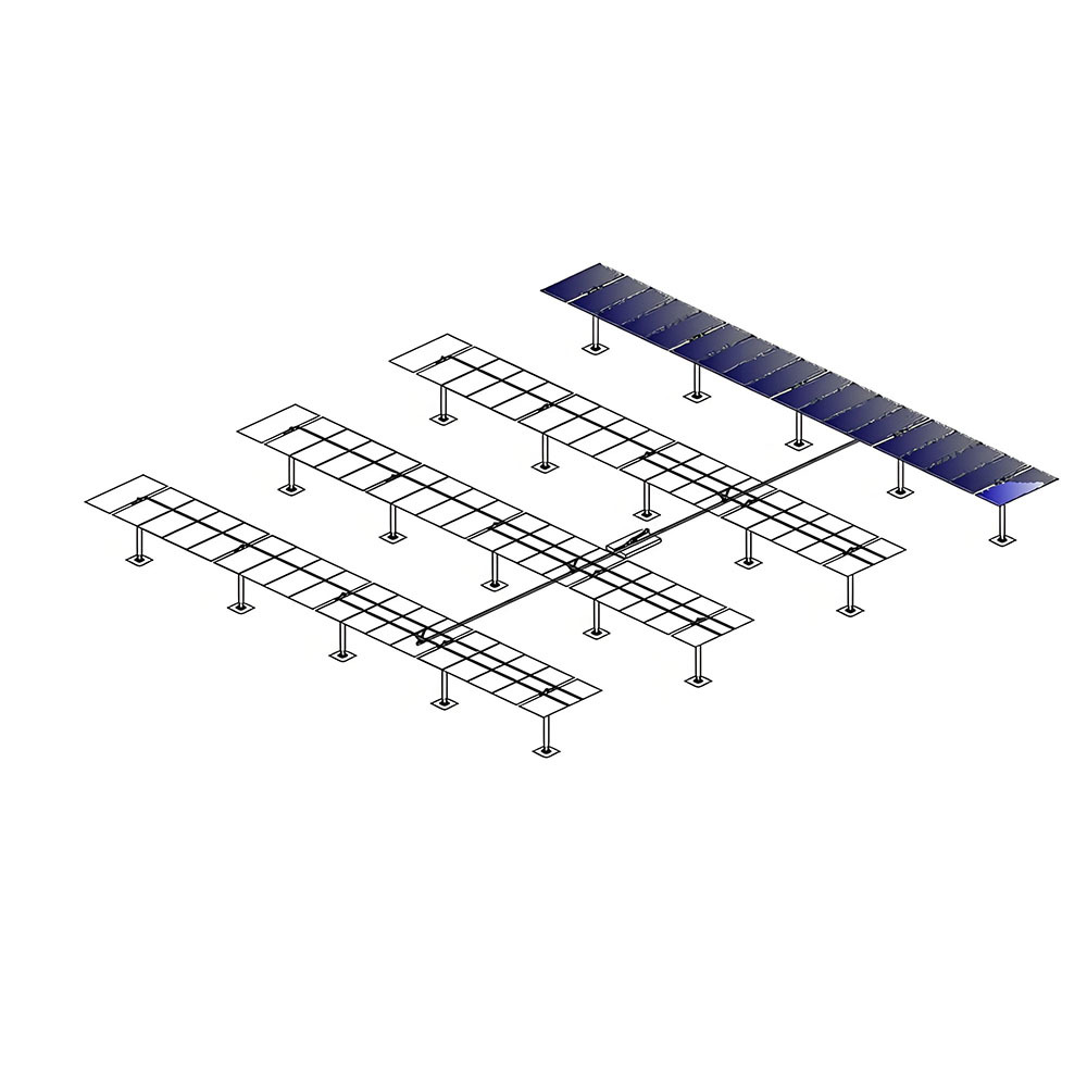 Single Axis-20P: 20-Panel Solar PV Tracking Mount