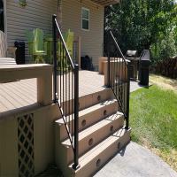Balustrade en barre pleine de 10 mm d'épaisseur, intérieur et extérieur