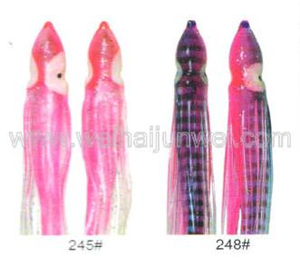 Best sale Soft squid skirt fishing lure color: 155#~330# size:3~15