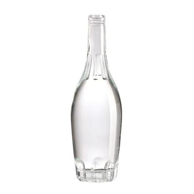 Glass Water Bottle for Voss Round Shoulder Slender Wine Bottle Body Material Glass