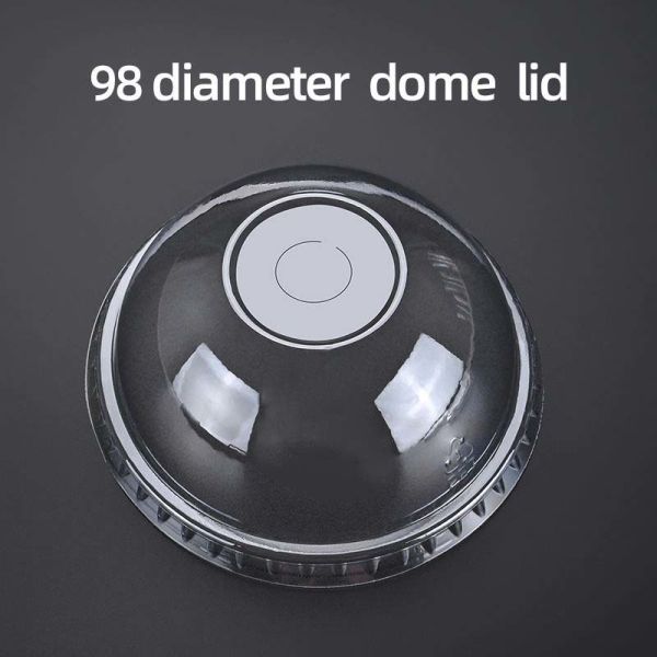 Disposable Custom Logo Dessert Cup PET Plastic Cups with Dome Lids