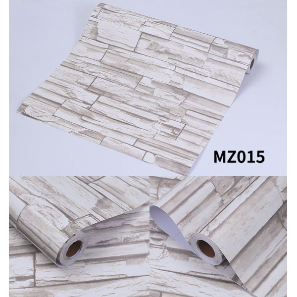 0.18mm-0.31mm espesor 3D Papel de pared de ladrillo de piedra 3D Papel de pared de ladrillo gris