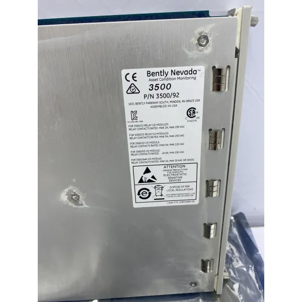 Bently Nevada 3500/92 Communication Gateway Module with High-Speed Data Forwarding Fault Warning and LED Status Indicators