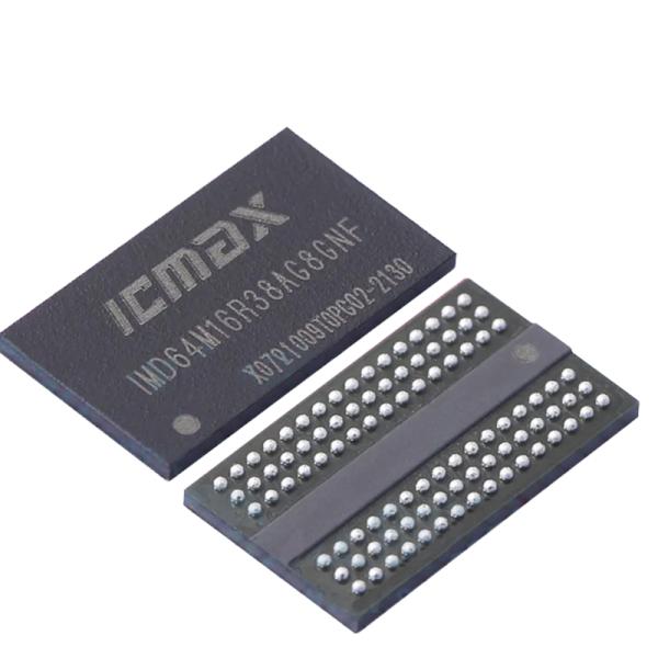 DDR3 SDRAM Memory Chip 1GB 1.5V FBGA-96 8K Refresh IMD64M16R38AG8GNF