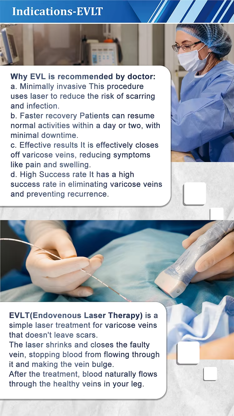 Evlt Phlebology Endovenous Laser 1940nm Fiber Veins Laser Machine