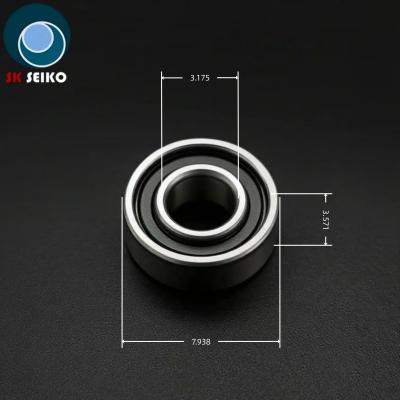 SR2-5ZTLZWN 3.175*7.938*3.571 High Speed Dental Bearing Torlon Cage