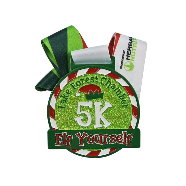 Детские рождественские медали из цинкового сплава для праздничных игр