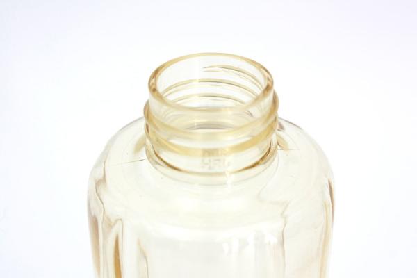 Garrafas 180ml plásticas maiorias amarelas claras do ANIMAL DE ESTIMAÇÃO 24mm