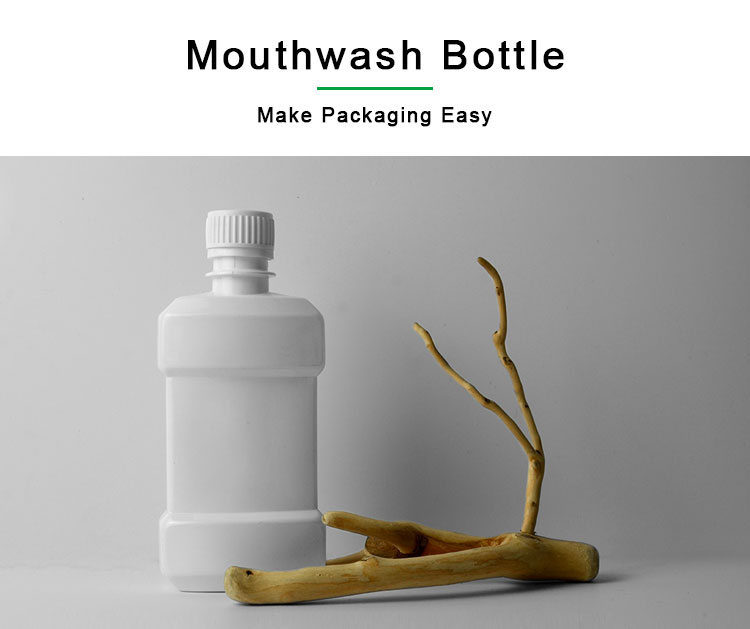 бутылка Mouthwash 100ml Somewang белая с пластиковой крышкой 44.5cm 142MM