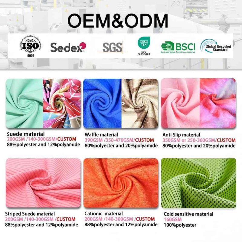 Microfiber Sports Towel Microfiber Cooling Towel for Gym With Mesh Bag