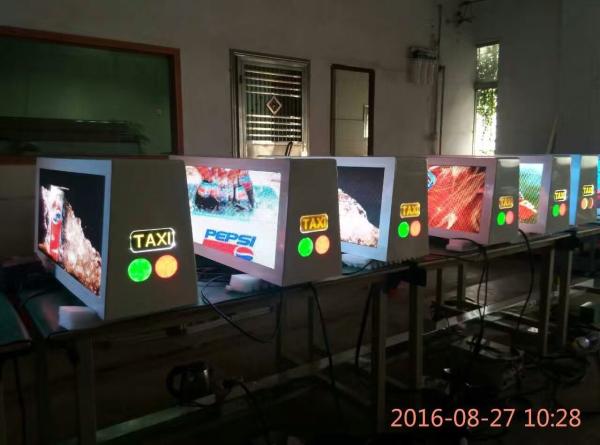 SMD 3528/2727 full color taxi top advertising led display for indoor / outdoor