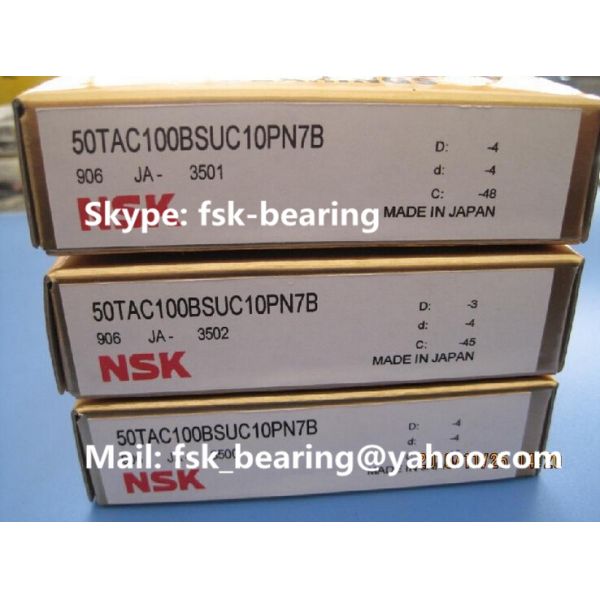 NSK Angular Contact Ball Bearing 50TAC100BSUC10PN7B Ball Screw Bearings