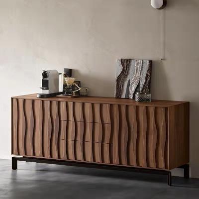 Black Walnut High End Storage Cabinet Dining Sideboard Antique Vintage Style