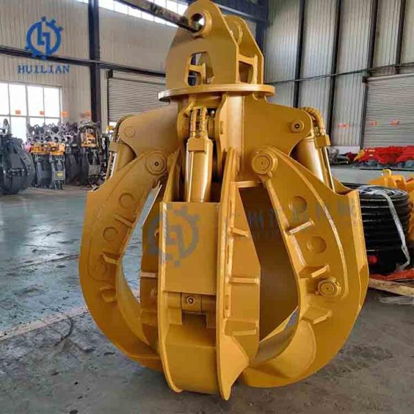 30ton 36ton 40ton Construction Machinery Forest Equipment Orange Peel Log Grapple Wood Rotating Excavator Grapple