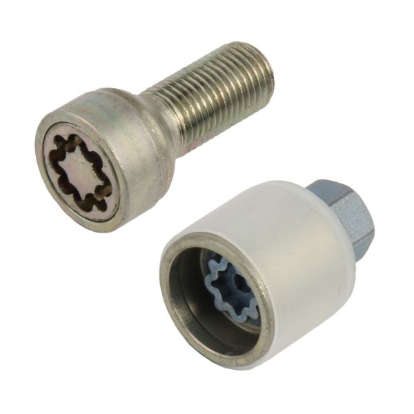 Stamp T Car Wheel Security Bolts , Zinc Plate Locking Lug Bolts 10.9 Solid