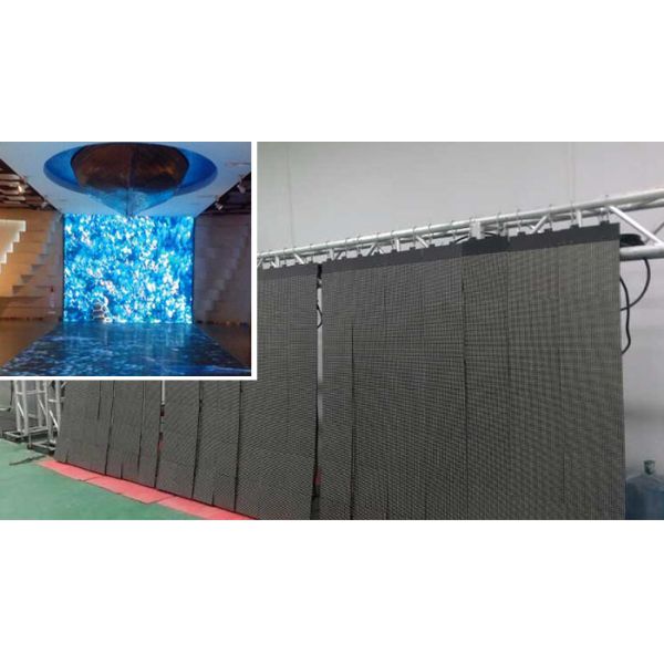 360 Degree Folable LED Display Stage Hanging Backdrop Slim Advertising Board