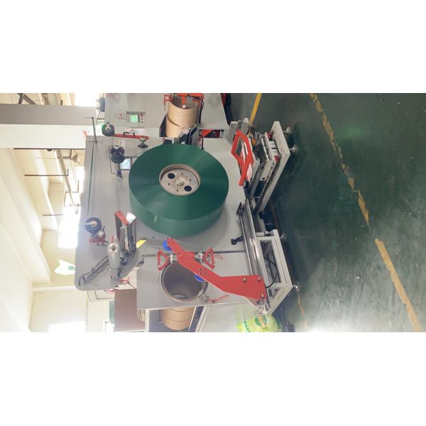 Revestidor automático de cinta de poliéster PET con protección contra sobrecarga