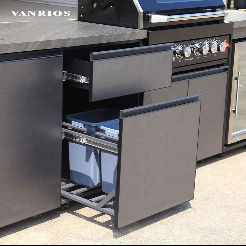IP67 Prefabricated Outdoor Kitchen Kits With UV Resistant Multi Module Cabinets