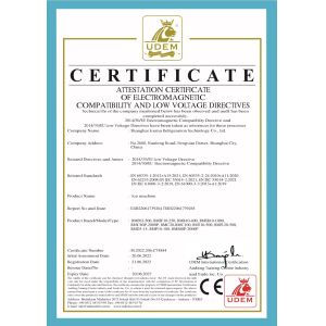 Changzhou ETD Cold Chain Equipment Co.,Ltd Certifications