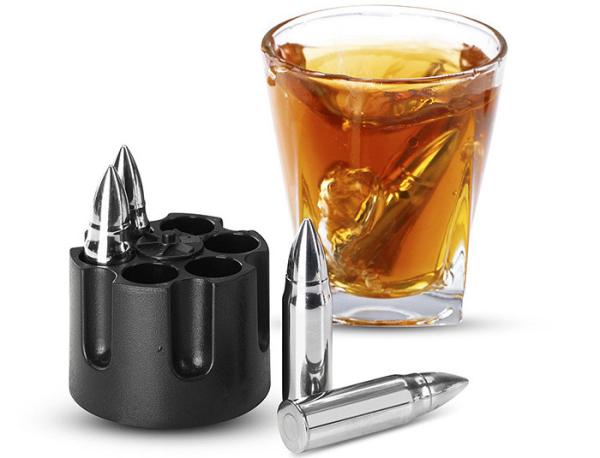 45*12MM SS304 Bullet Metal Retro Cooler Silver Mirror Polishing