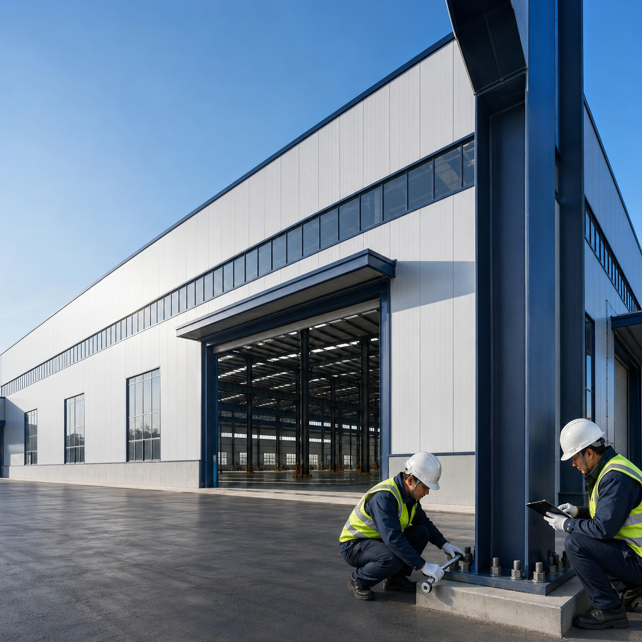CE Certified Prefabricated Steel Frame Workshops ISO 9001 Pre Engineered Steel Structures