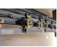 Four wing Track telescopic leaf sliding glass door leaf weight 300 kg / 2 x 150 kg