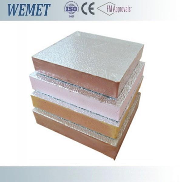20MM HVAC air duct fire retardant phenolic foam insulation board with aluminum foil