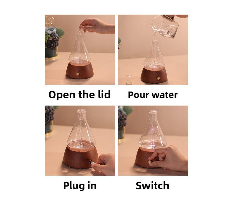 Customized Size Real Wood Essential Oil Diffuser Waterless High End For Hotels