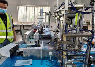 Fast Speed Face Mask Manufacturing Machine , Disposable Mask Machine 100~120 Pcs/ Min