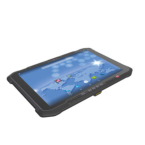 High Definition Handheld PDA Barcode Scanner , Android Portable RFID Scanner Touch Screen IP67