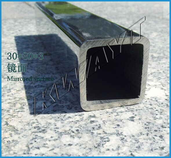 600 grit polished stainless steel square tube for decoration