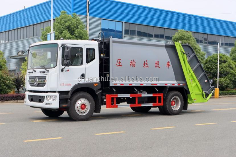 12 Square Sanitation Garbage Compression Truck with Design and Euro 4 Emission Standard
