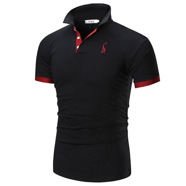 Print Pattern Type 330 Grams Plain Casual Golf Custom Logo Simple Polo Shirt For Men