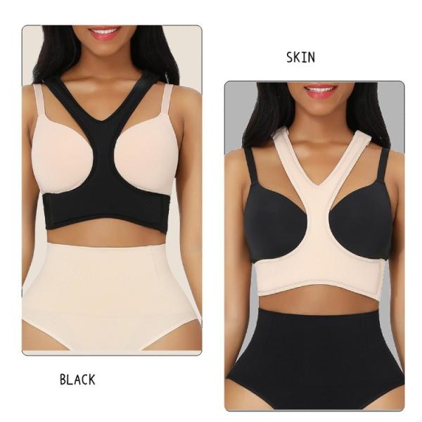 Peito almofada empurrar para cima HEXIN Mulheres Sapatilha de dormir Sapatilha de baixo Anti-rugas Sapatilha Corset Shaper