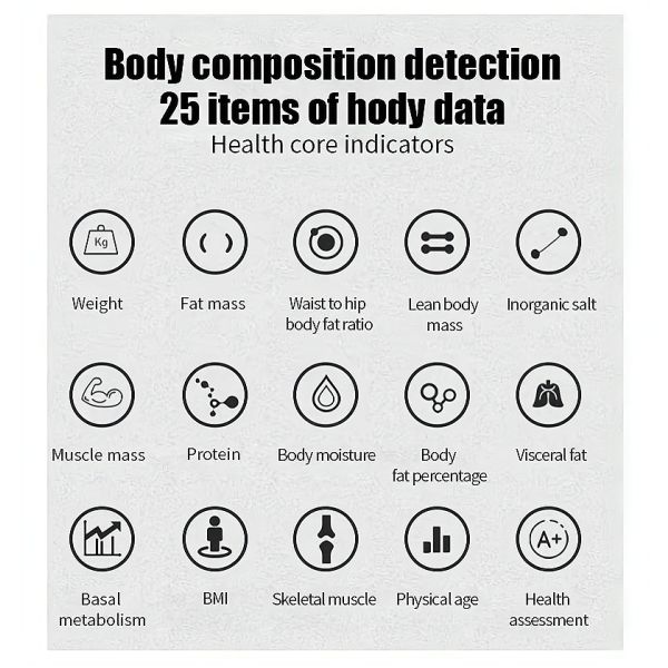 Smart Weight BMI 3D Body Scanner Measurement Body Composition Analyzer Scale Machine